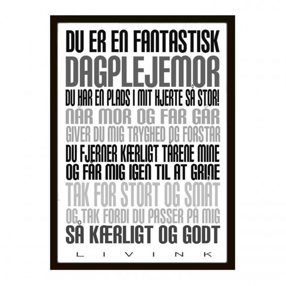 Multi brand - Dagpleje plakat i A4 fra Livink