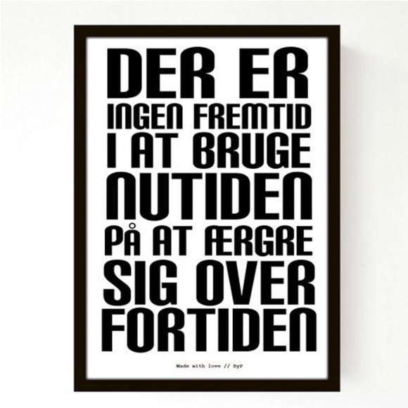 Multi brand - Nutid fremtid plakat 50x70 cm. fra Livink 
