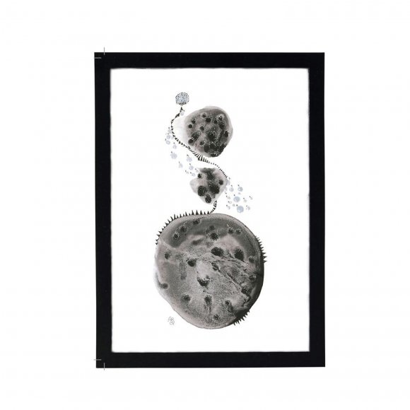 Div.lev. - Dancing leaves ramme 23x17x1,5 cm fra A Simple Mess