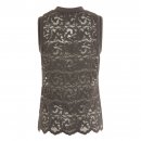 Coster Copenhagen - Sleeveless Lace top w. rib details fra Coster Copenhagen