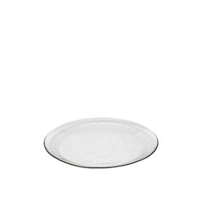 Broste Copenhagen - Tallerken Hammered glas fra Broste Copenhagen