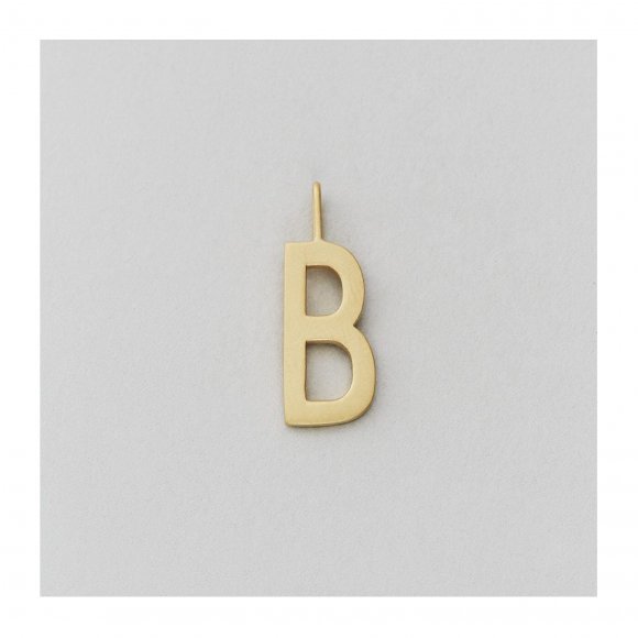 Design Letters - Bogstavcharm 16 mm i gold fra Design Letters