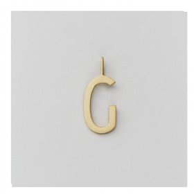 Design Letters - Bogstavcharm 16 mm i gold fra Design Letters