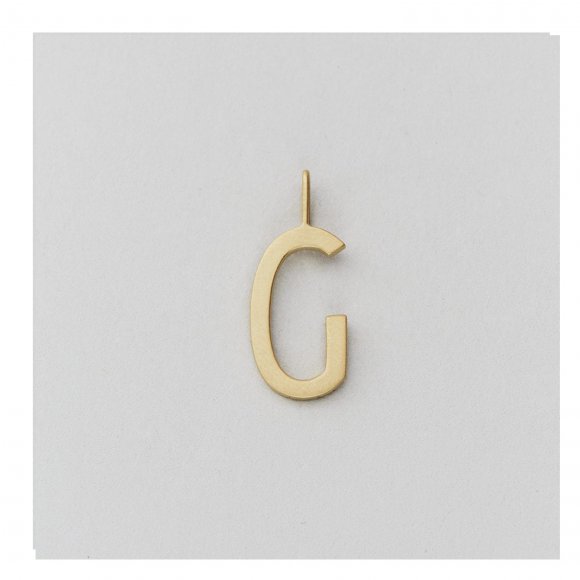 Design Letters - Bogstavcharm 16 mm i gold fra Design Letters