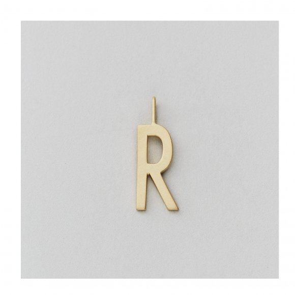 Design Letters - Bogstavcharm 16 mm i gold fra Design Letters