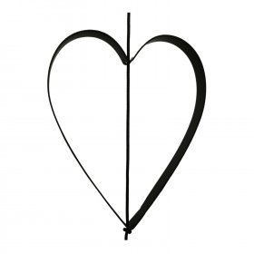 Nordic by hand - Iron heart black outline large fra Nordic By Hand