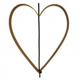 Nordic by hand - Iron heart outline gold str  medium fra Nordic By Hand