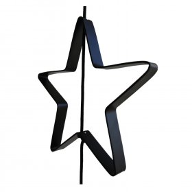 Nordic by hand - Iron star outline black str large fra Nordic By Hand