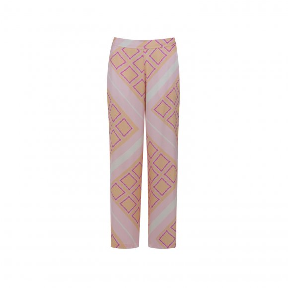 Coster Copenhagen - Wide pants w. square print fra Coster Copenhagen