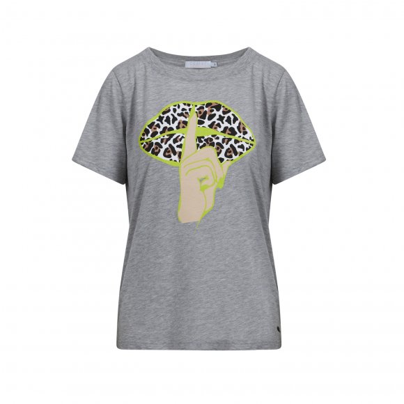 Coster Copenhagen - T-shirt with leo lips fra Coster Copenhagen