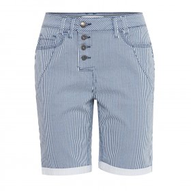 Pulz Jeans - Nolly striped shorts fra Pulz