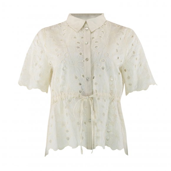 Continue - June lace skjorte fra Continue