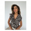 Continue - Ellie zebra top fra Continue