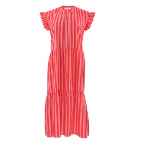 Continue - Bea pink stripe kjole fra Continue