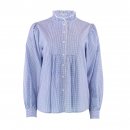 Continue - Chania smal check bluse fra Continue