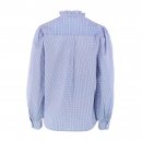 Continue - Chania smal check bluse fra Continue