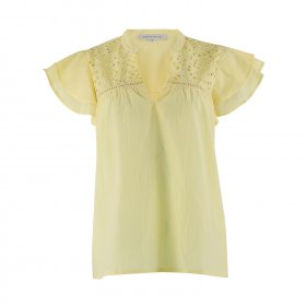 Continue - Christel solid bluse fra Continue