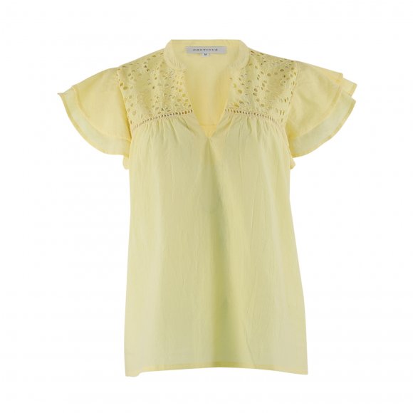 Continue - Christel solid bluse fra Continue