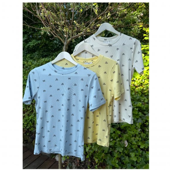 Pulz Jeans - Ribbon t-shirt fra Pulz