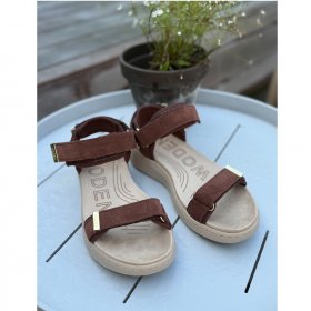 woden - Line suede sandal fra Woden