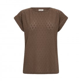 Free quent - Blond tee fra Freequent