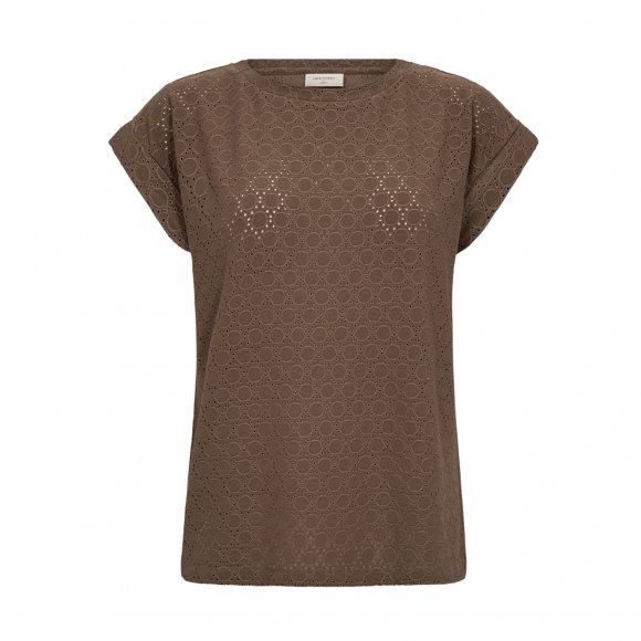 Free quent - Blond tee fra Freequent