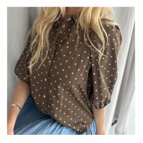 Continue - Alicia small dot bluse fra Continue