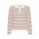 Pulz Jeans - Sara striped polo long fra Pulz