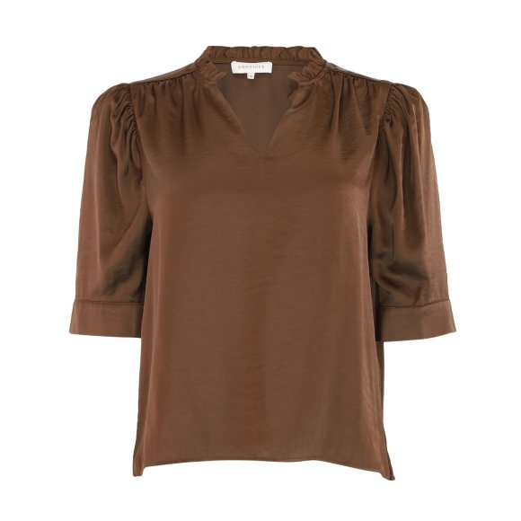 Continue - Moe v neck bluse fra Continue