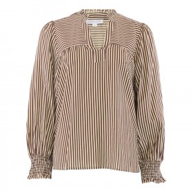 Continue - Christe stripe bluse fra Continue