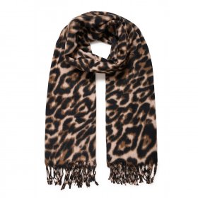 b.young - Weopard scarf fra B.young