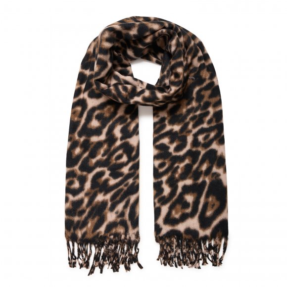 b.young - Weopard scarf fra B.young