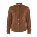 Continue - Ronja suede skjorte fra Continue