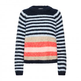 Pulz Jeans - Zabena striped pullover fra Pulz Pulz Jeans - Zabena striped pullover fra Pulz