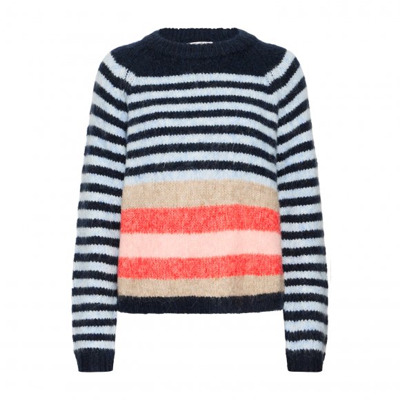 Pulz Jeans - Zabena striped pullover fra Pulz
