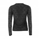 Continue - Alberte lace mesh bluse fra Continue