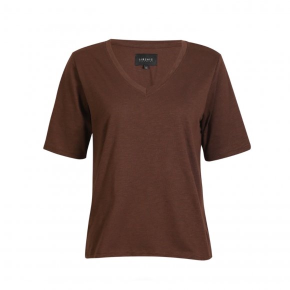 liberte - Ulla ss V- neck t-shirt fra Liberté