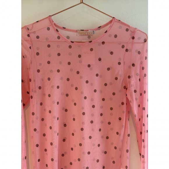 Wilto - Mesh bluse med dots fra Wilto