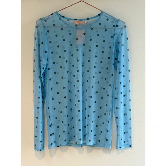 Wilto - Mesh bluse med dots fra Wilto
