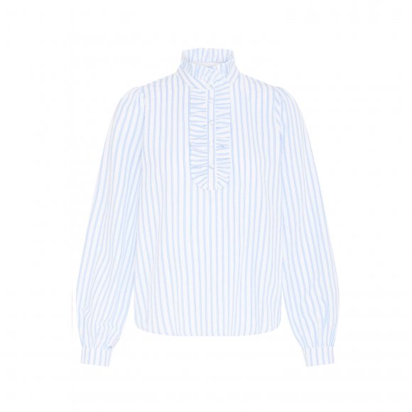 b.young - Ginette frill bluse fra B.young b.young - Ginette frill bluse fra B.young