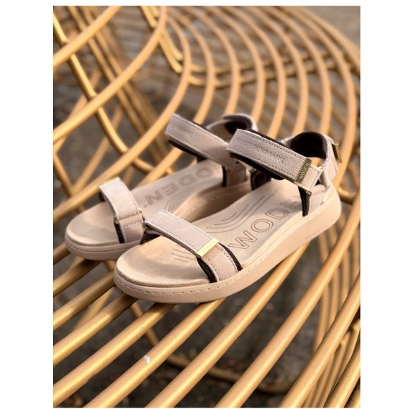 woden - Line suede sandal fra Woden