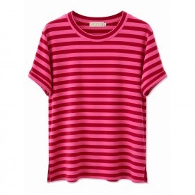Three m - Aura stripe t-shirt short fra Three M