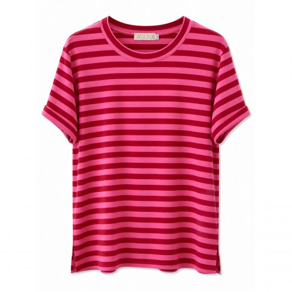 Three m - Aura stripe t-shirt short fra Three M