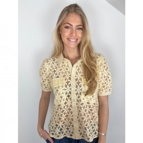 Continue - Charlotte lace bluse fra Continue