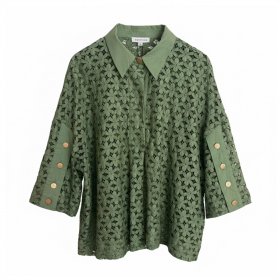 Continue - Klara lace skjorte fra Continue