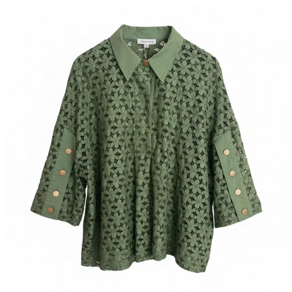 Continue - Klara lace skjorte fra Continue Continue - Klara lace skjorte fra Continue