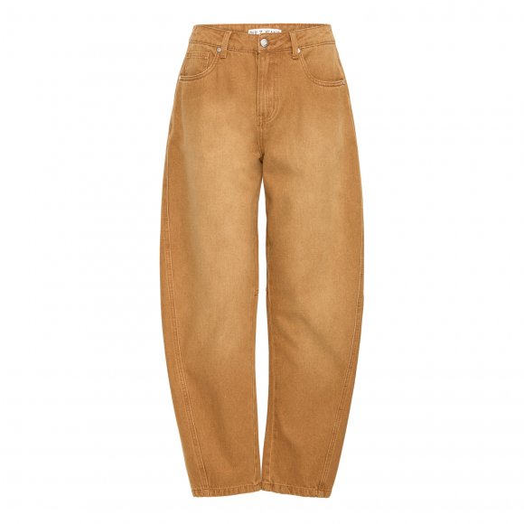 Pulz Jeans - Dorit hw barrel leg bukser fra Pulz