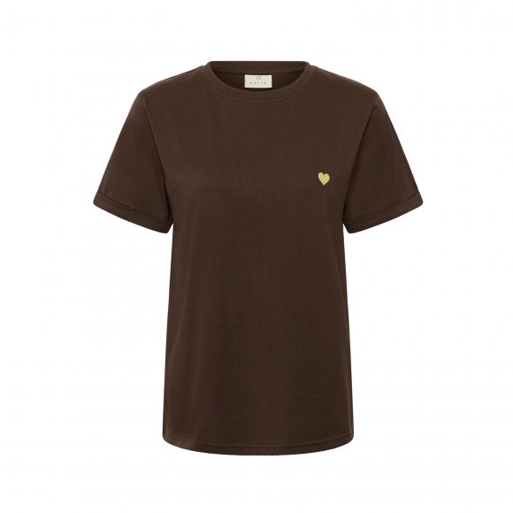 Kaffe - Heart t-shirt fra Kaffe
