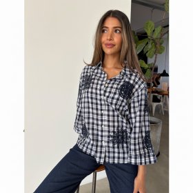 Continue - Emilia check skjorte fra Continue
