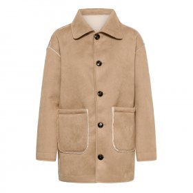 Kaffe - Linn reversible teddy jacket fra Kaffe Kaffe - Linn reversible teddy jacket fra Kaffe